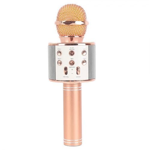 Колонка микрофон DM Karaoke WS 858 Розовый (35394-1)