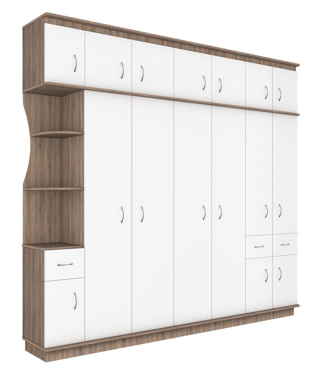 Прихожая МАКСИ-МЕбель Венеция 2 плюс Дуб трюфель/Белый гладкий (11433)