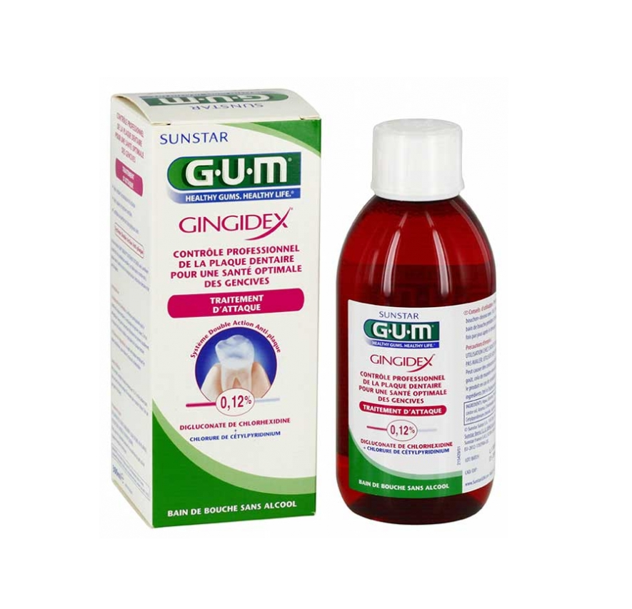 Ополаскиватель для полости рта SUNSTAR GUM Gingidex Intensive Treatment 300 мл (0070942304047)