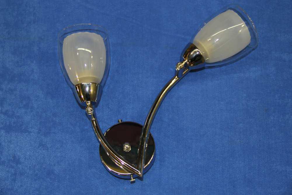 Бра с плафонами Ray B01340D/2 FGD+GR Белый (IR004992)