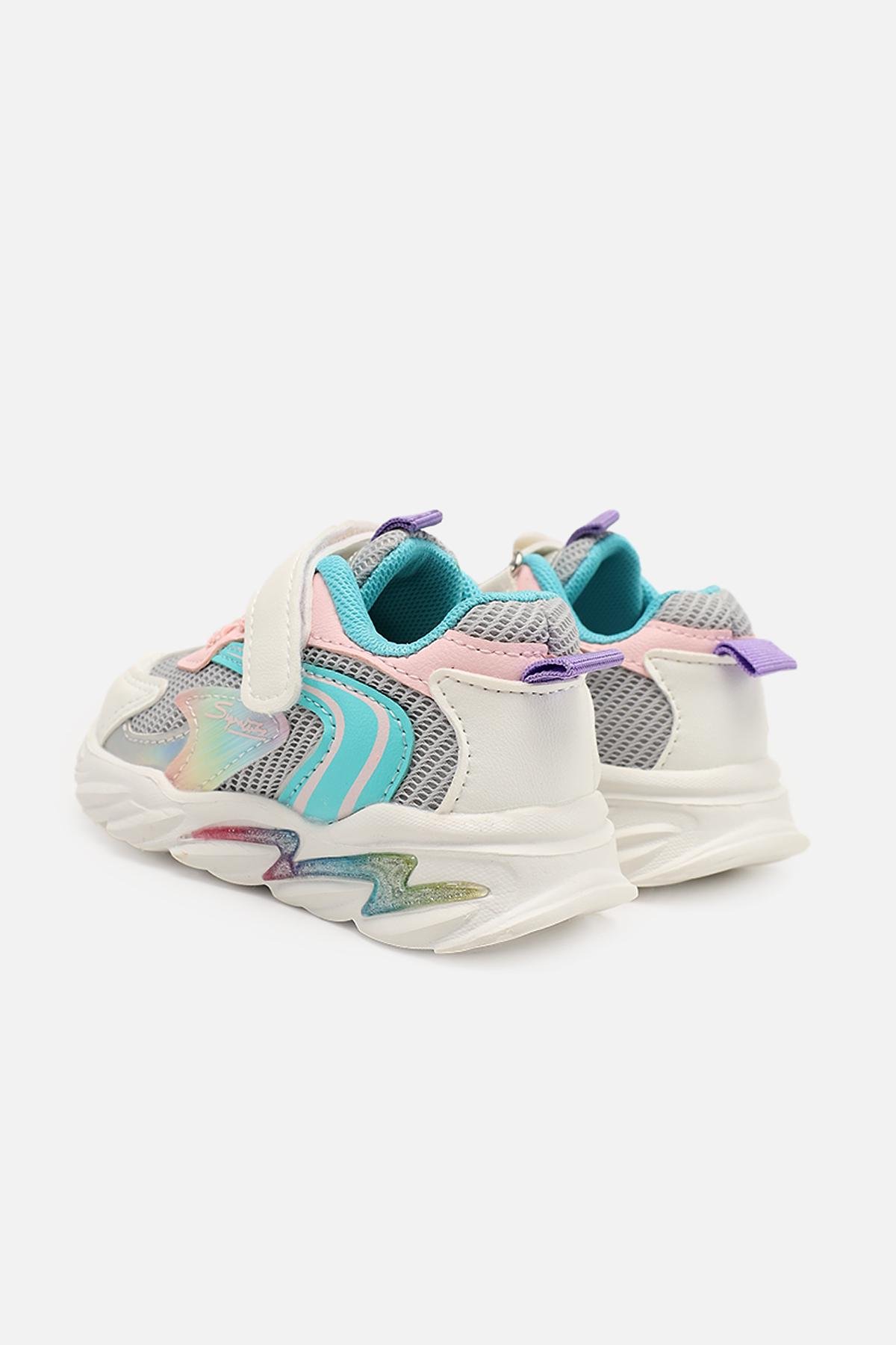 Кроссовки для девочки ЦБ-00273874 на плоской подошве р. 20 Серый (SKT001056634) - фото 5