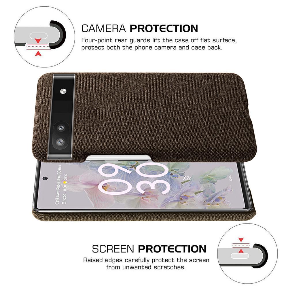 Тканевый чехол для Google Pixel 6a (коричневый) - фото 5