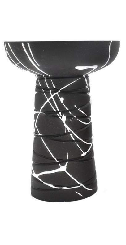 Чаша для кальяна Gusto Bowls Classic Phunnel Black Glaze White (18072023-15)