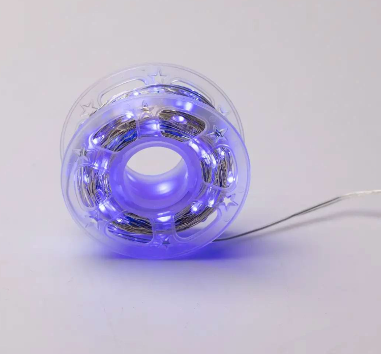 Гирлянда Роса нить с пультом 500 LED 50 м от сети Белый - фото 9