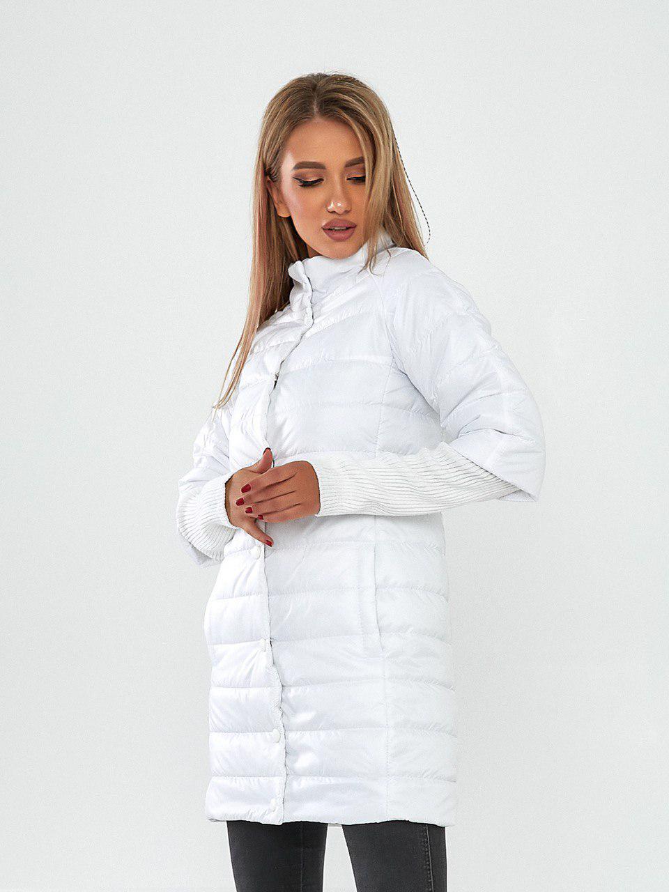 Куртка демисезонная Khan с трикотажными отстегивающимися рукавами р. 46 Белый (Kh205/5)
