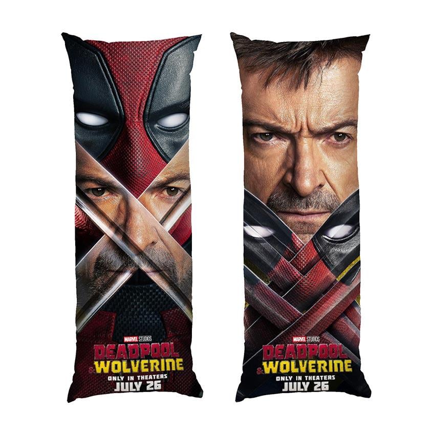 Подушка дакімакура Deadpool and Wolverine with swords Marvel габардин 180х60 см (113276-4)