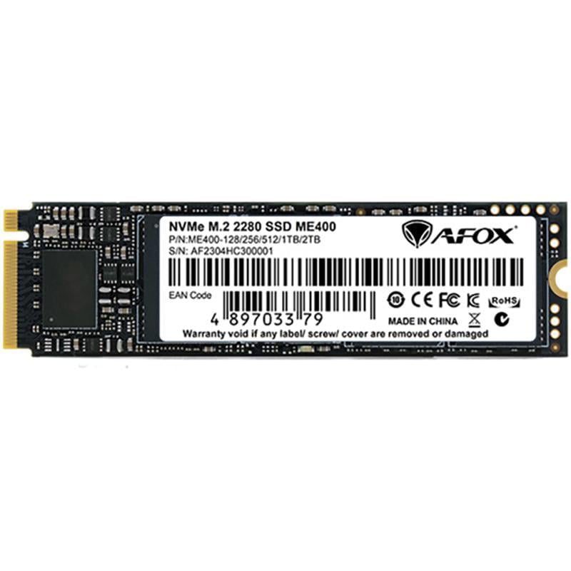Накопитель SSD AFox ME400 1 ТБ M,2 2280 PCIe NVMe Gen4x4 3D TLC NAND Retail (ME400-1024GQN)