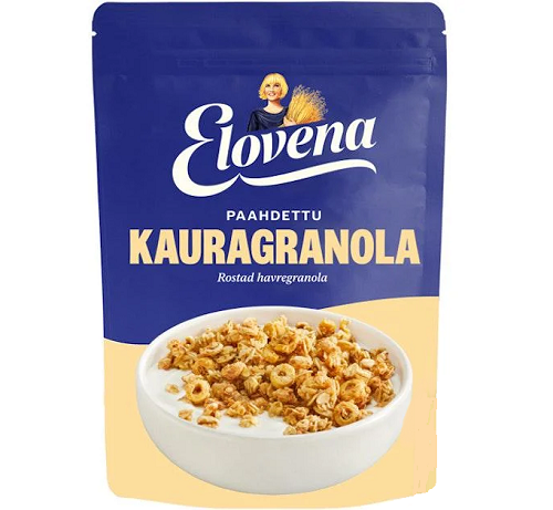 Гранола овсянная Elovena Paahdettu Kauragranola жаренная 350 г