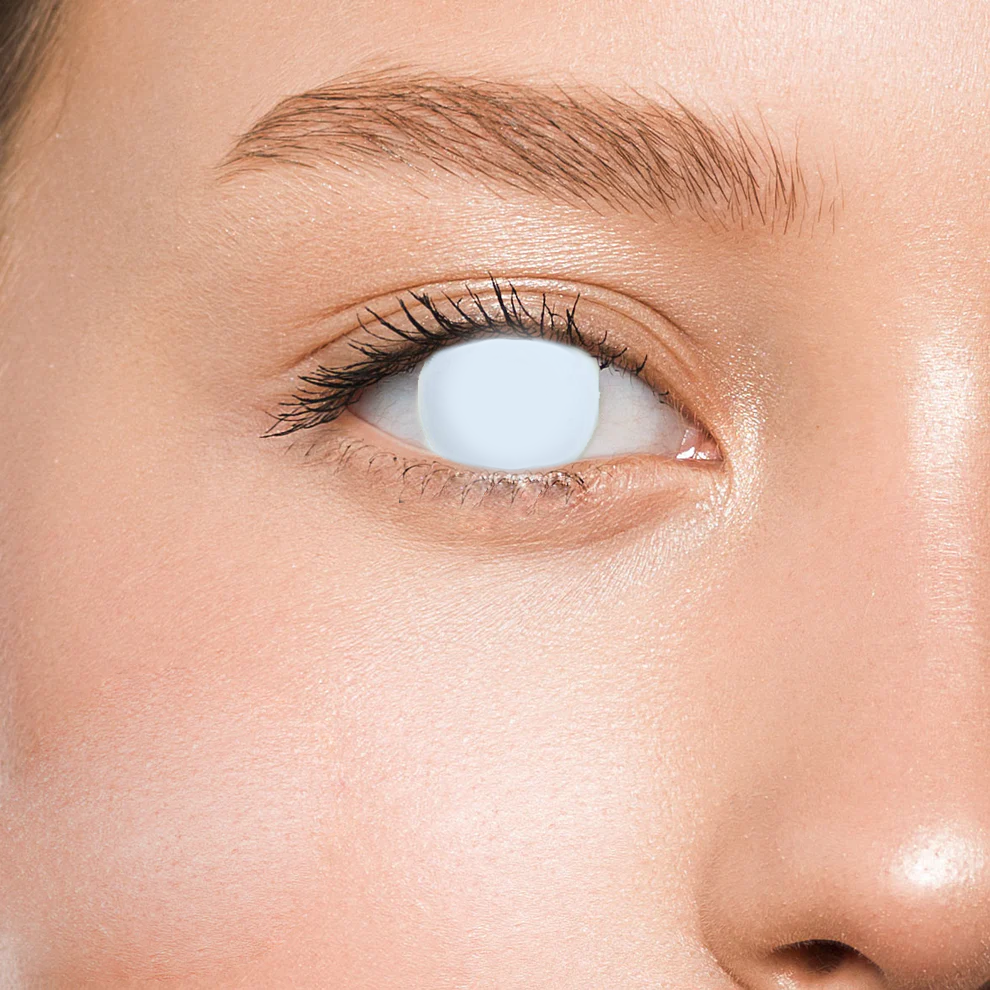 Контактные линзы белые Elite Lens Бельмо +0,00 14,5 мм 2 шт. Белый (25906799)