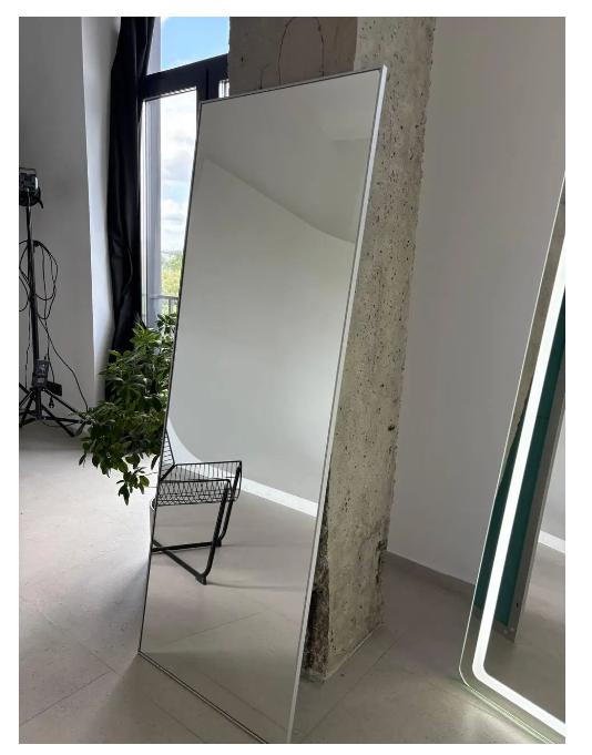 Зеркало настенное в алюминиевой раме для прихожей 160х90 см Белый (29051282)