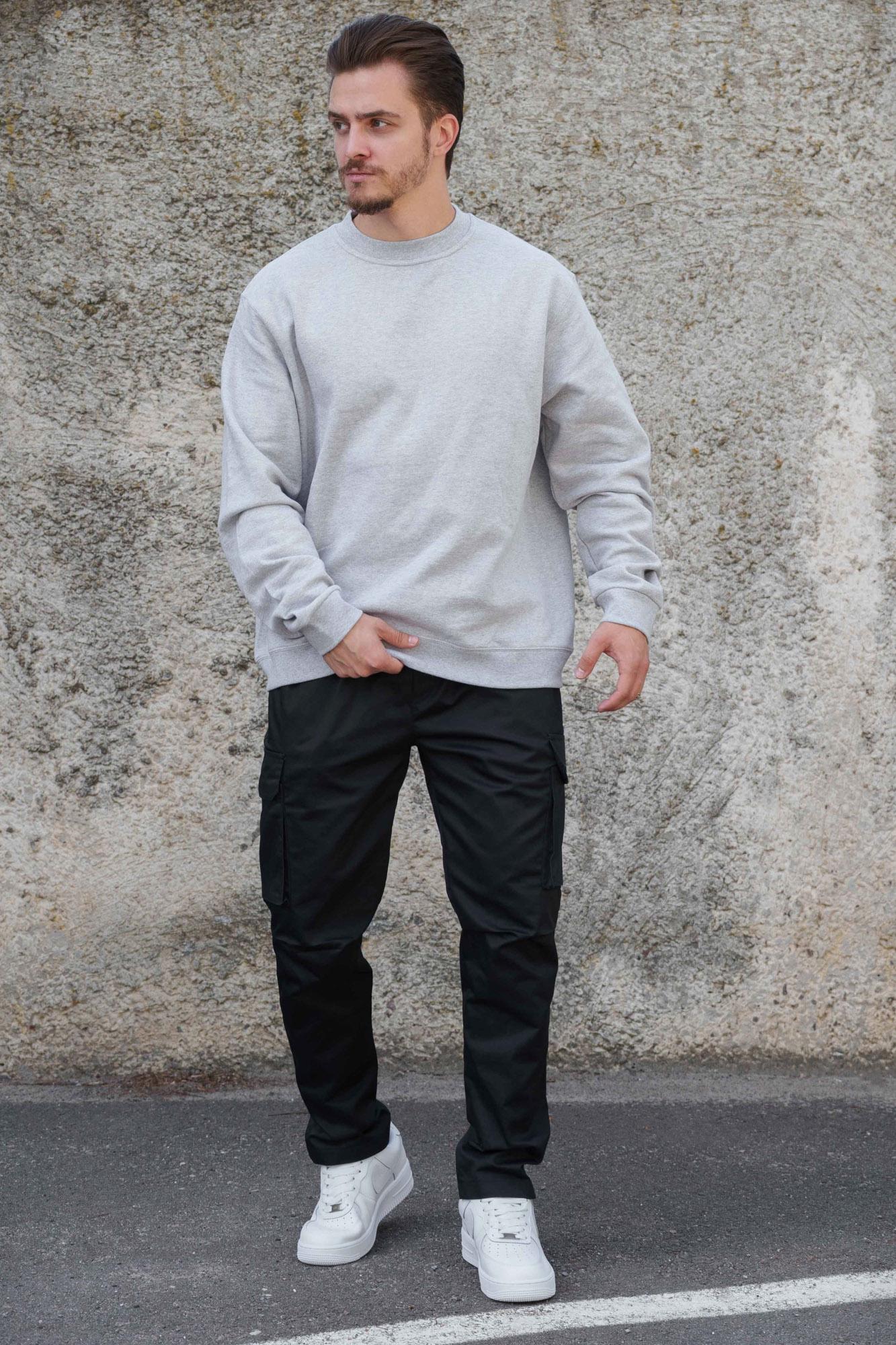 Свитшот на флисе Without Solo утепленный оверсайз S/M Gray (2XL/3XL8055469) - фото 3 Свитшот на флисе Without Solo утепленный оверсайз S/M Gray (2XL/3XL8055469) - фото 3