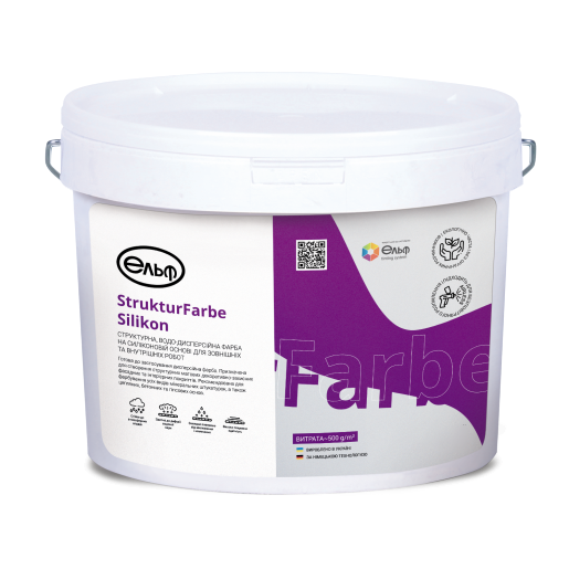 Фарба силіконова структурна Elf StrukturFarbe Silikon 25 кг (2784187411)