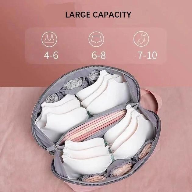 Органайзер для нижнего белья дорожный 13х25х13 см Розовый (XL-770) - фото 3 Органайзер для нижнего белья дорожный 13х25х13 см Розовый (XL-770) - фото 3