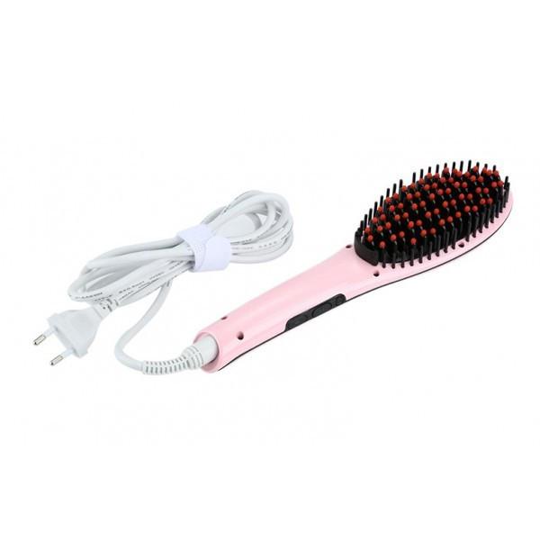 Расческа-выпрямитель для волос Fast Hair Straightener HQT-906 с антистатичным керамическим покрытием