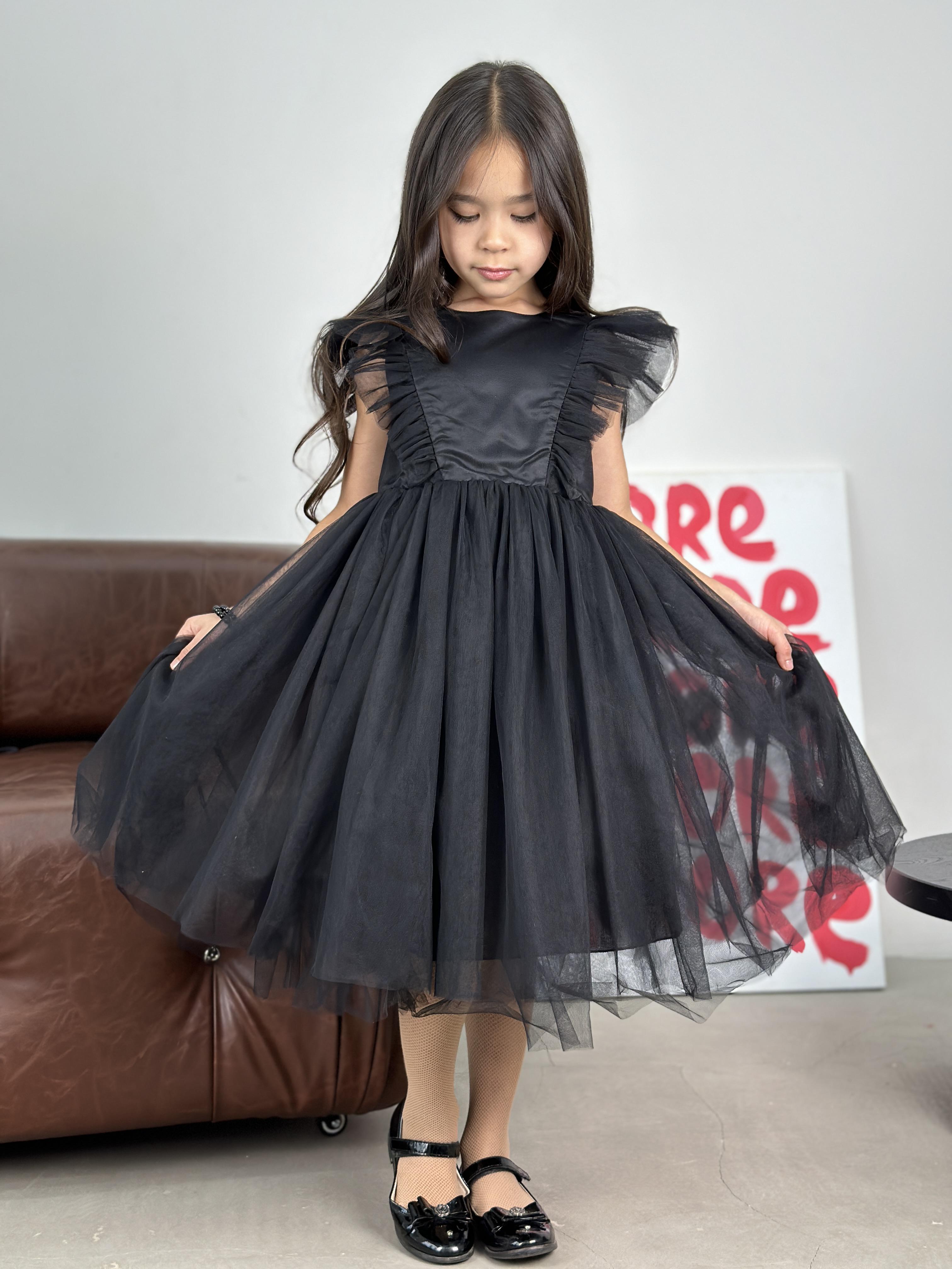 Платье очаровательное для девочек из фатина KatyKids Полина 100 см Черный (11037350500) - фото 6 Платье очаровательное для девочек из фатина KatyKids Полина 100 см Черный (11037350500) - фото 6