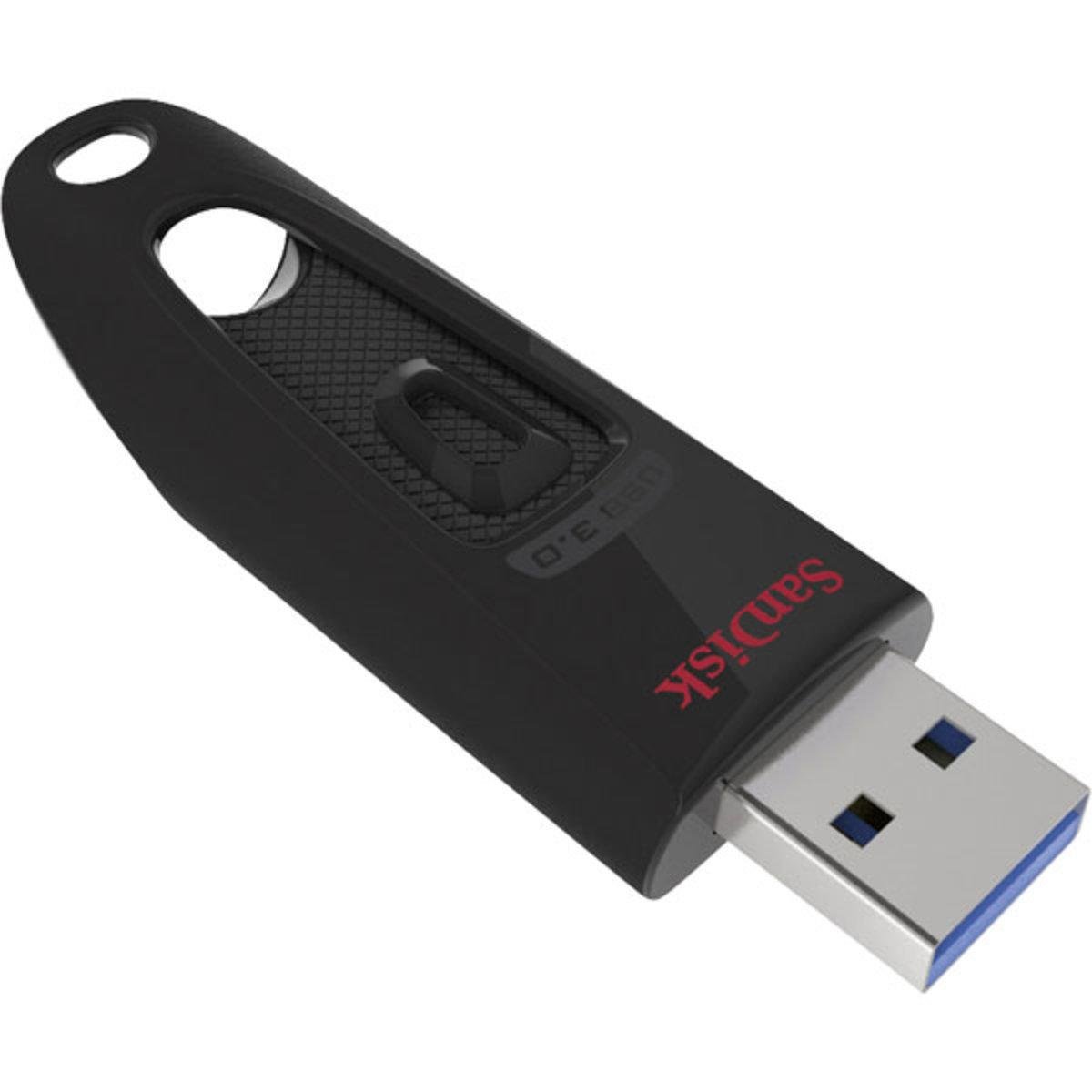 Флеш-накопитель для ноутбука Flash SanDisk USB 3.0 Ultra 64Gb 130Mb/s Black (SDCZ48-064G-U46)