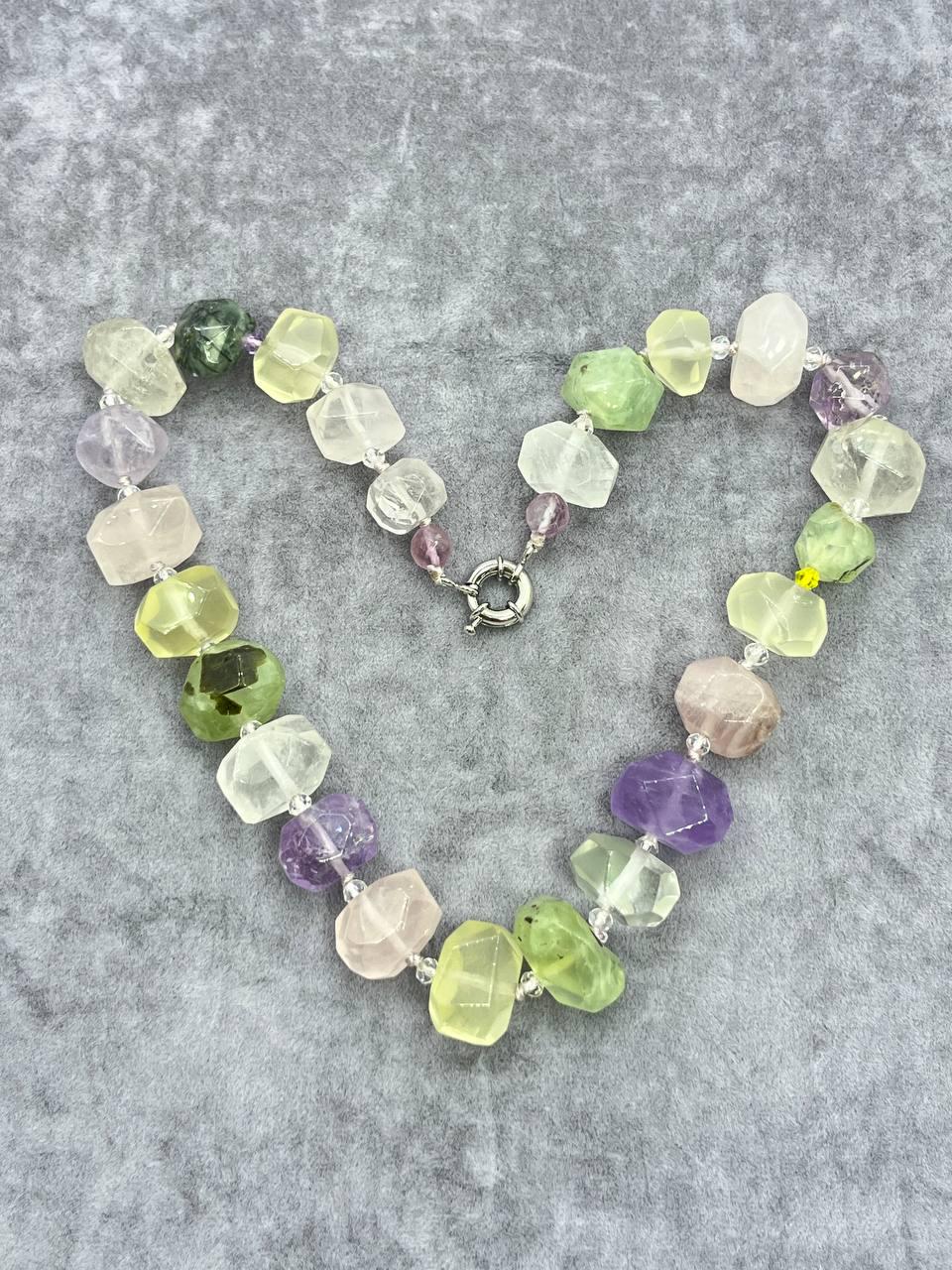 Бусы самоцветы 43 см Разноцветный (10108)