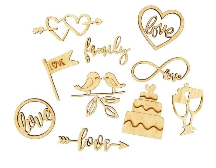 Набор заготовок для декупажа ROSA TALENT Wedding 1 10 шт.