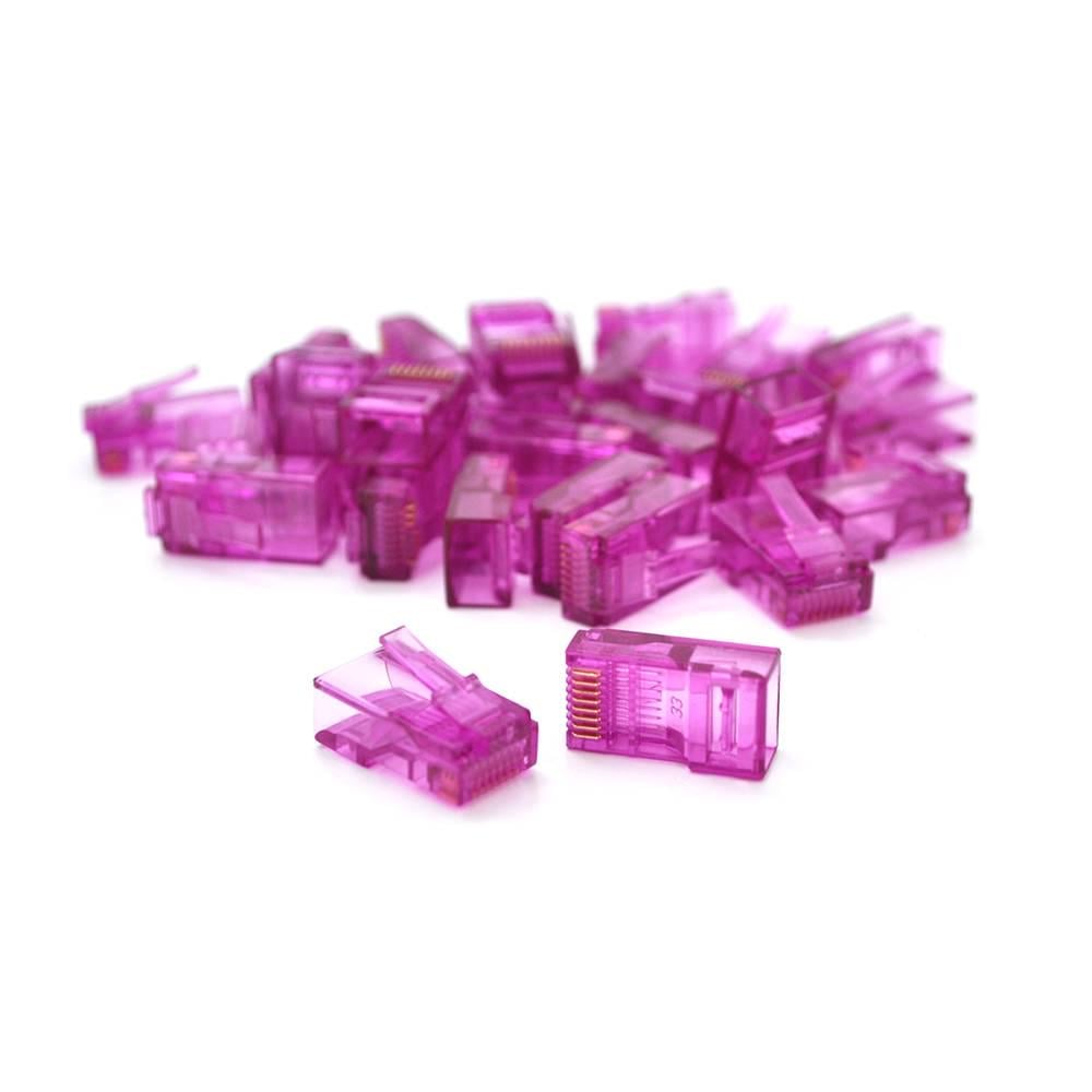 Конектор Ritar RJ-45 8P8C UTP Cat-5 Q100 100 шт. Violet (26013)