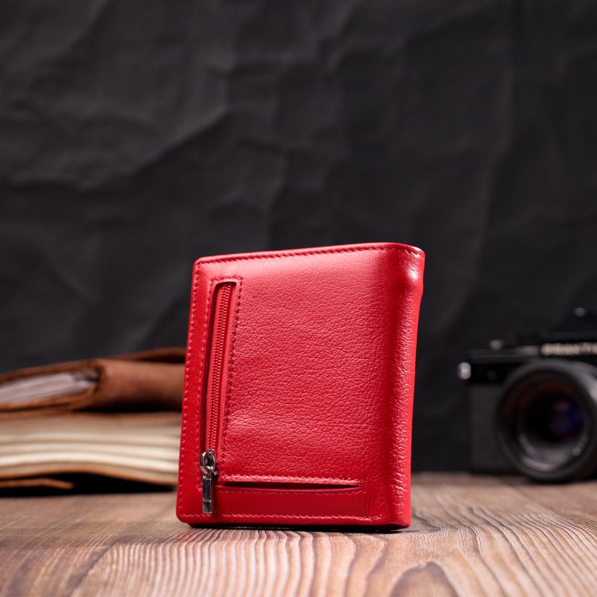 Кошелек кожаный ST Leather 19475 Красный - фото 7