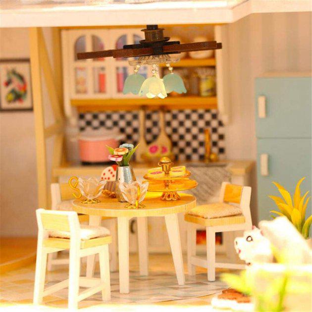 3D Румбокс CuteBee DIY DollHouse Коттедж с бассейном (M91) - фото 4