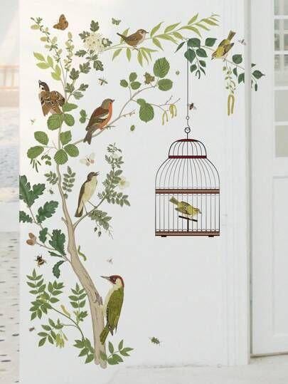 Наклейка BRUP на стену Pretty birds лист 60х90 см (34969469)