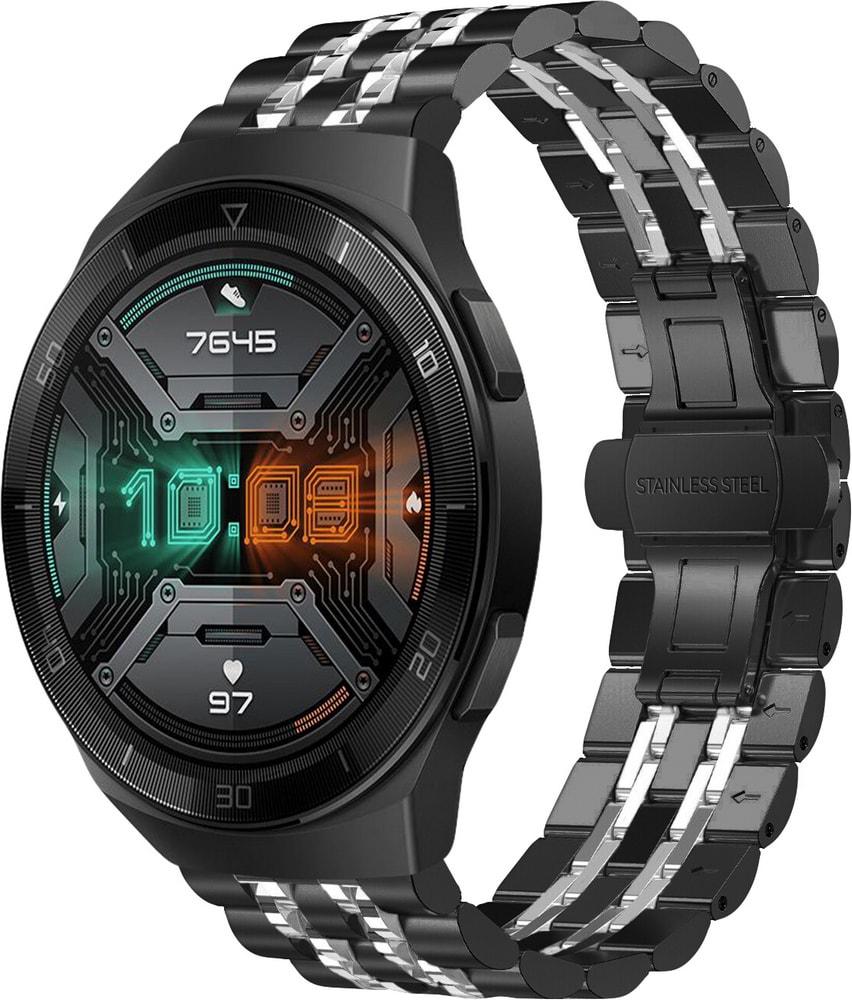 Браслет металлический Spinye Line для Huawei Watch GT2e 46 мм Black Silver (28972-03)