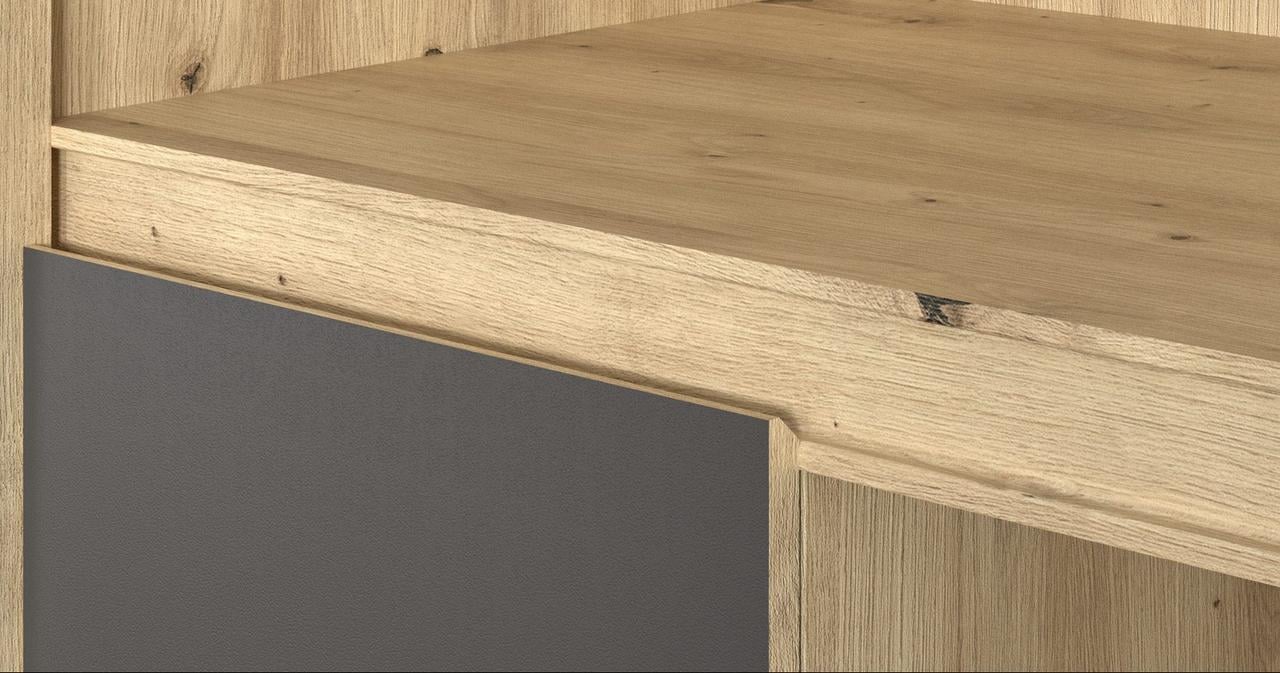 Ліжко Мебель-Сервіс Dominika 1600 без ламелей Артісан/Сірий (27209281) - фото 5 Ліжко Мебель-Сервіс Dominika 1600 без ламелей Артісан/Сірий (27209281) - фото 5