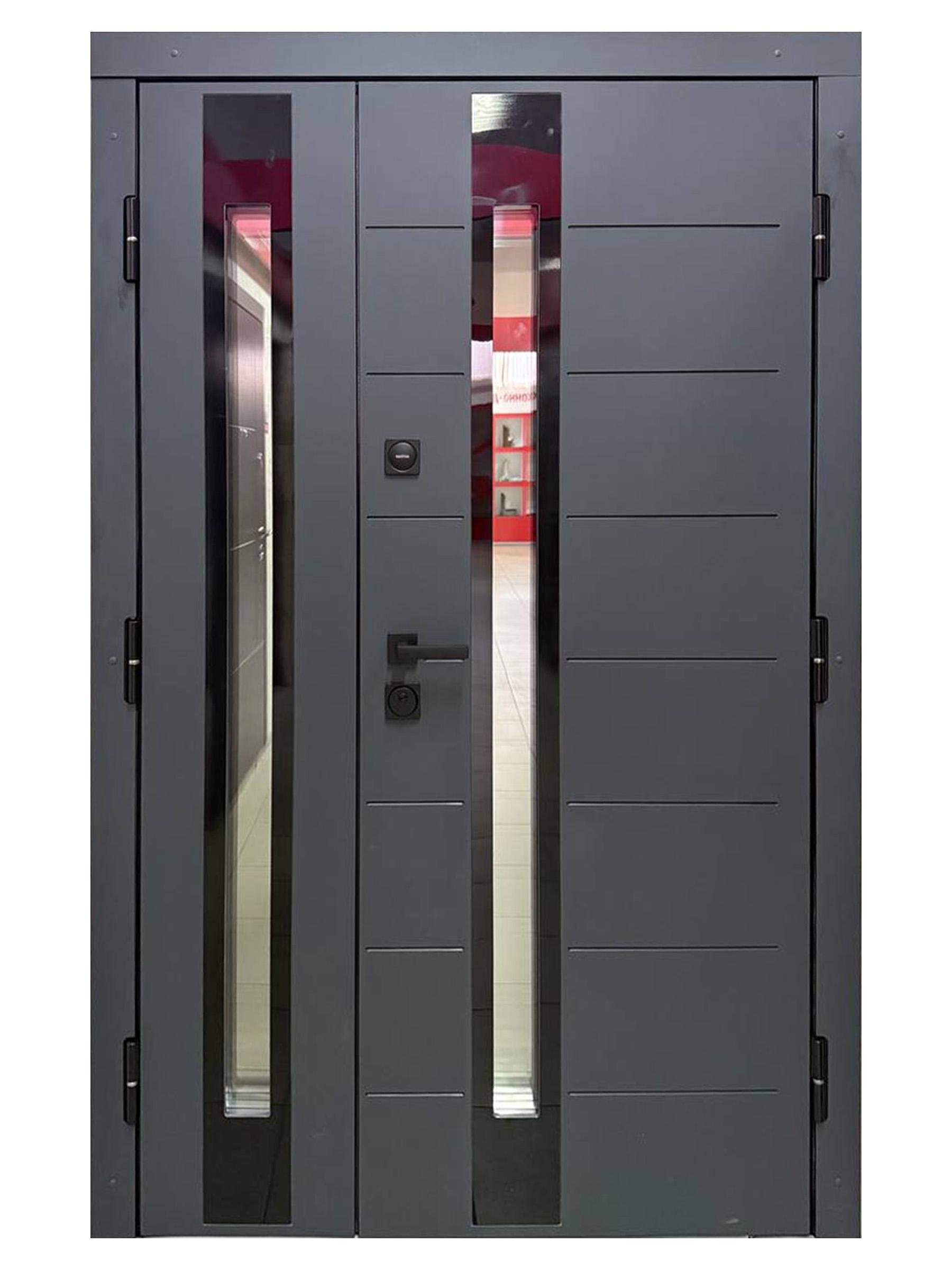 Двері вхідні Максимум WS23 HPL 2040х1250 мм Антрацит (52500390)