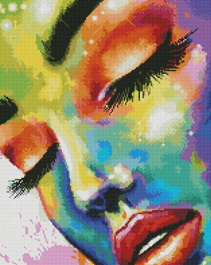 Алмазная вышивка Brushme Женщина в красках 40x50 см (DBS0022)