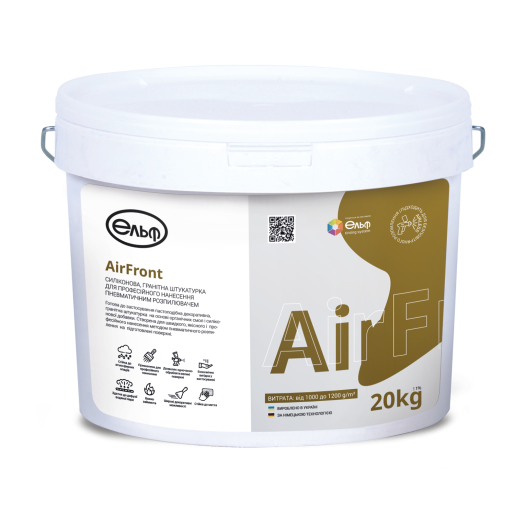 Декоративна штукатурка акрилова з мінеральними наповнювачами Elf ​​AIR Front 20 кг