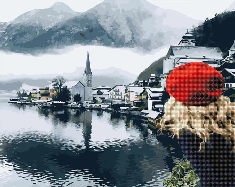 Алмазная мозаика Brushme Вид на Гальштат 40x50 см (GZS1179)