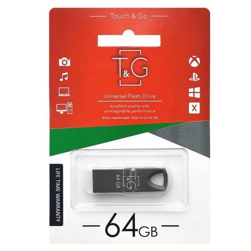 Флеш-драйв USB T&G 117 Metal Series 64GB Черный (00000039102_3)