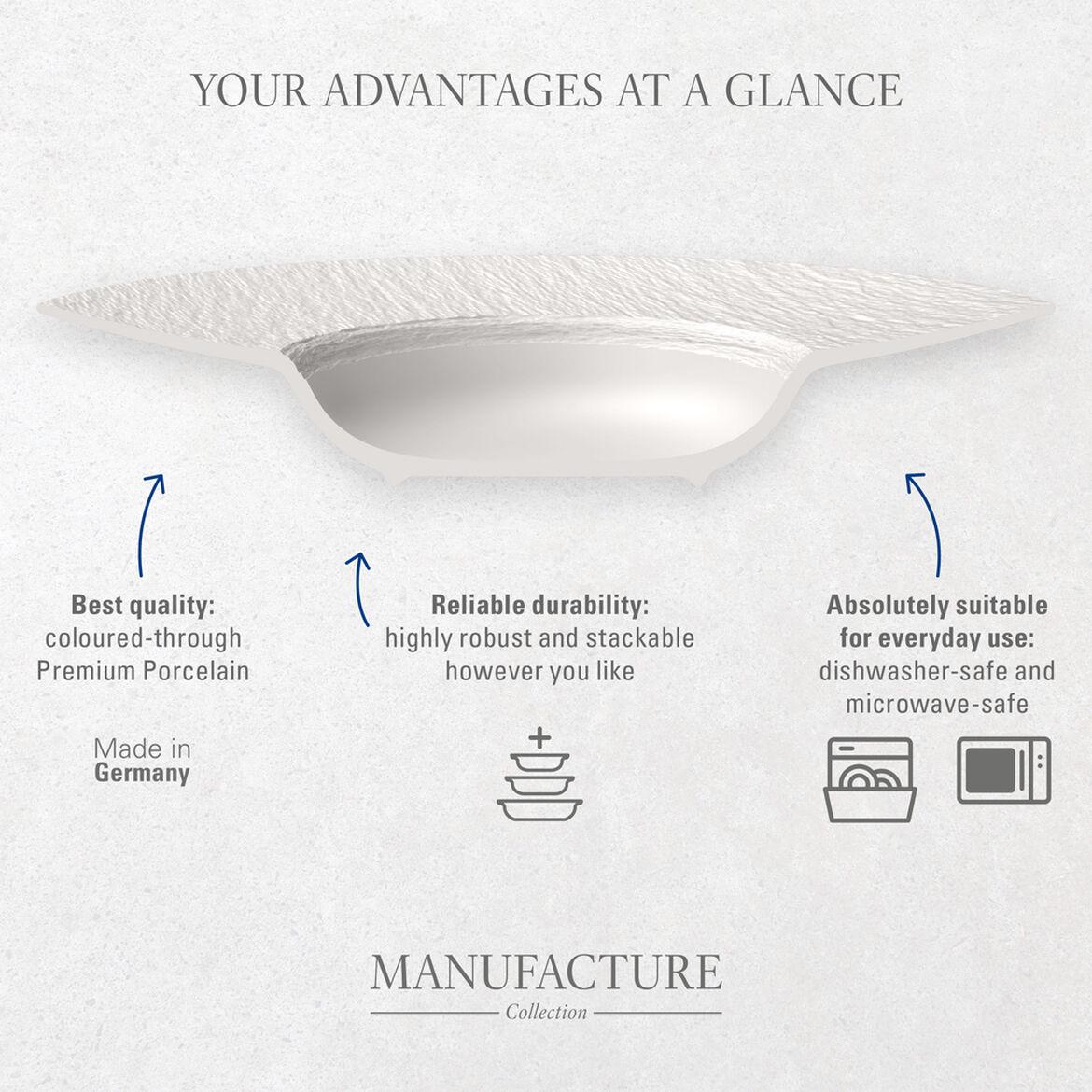 Набор чашек Villeroy & Boch Manufacture Rock Blanc 2 шт. 350 мл (1042409651) - фото 5