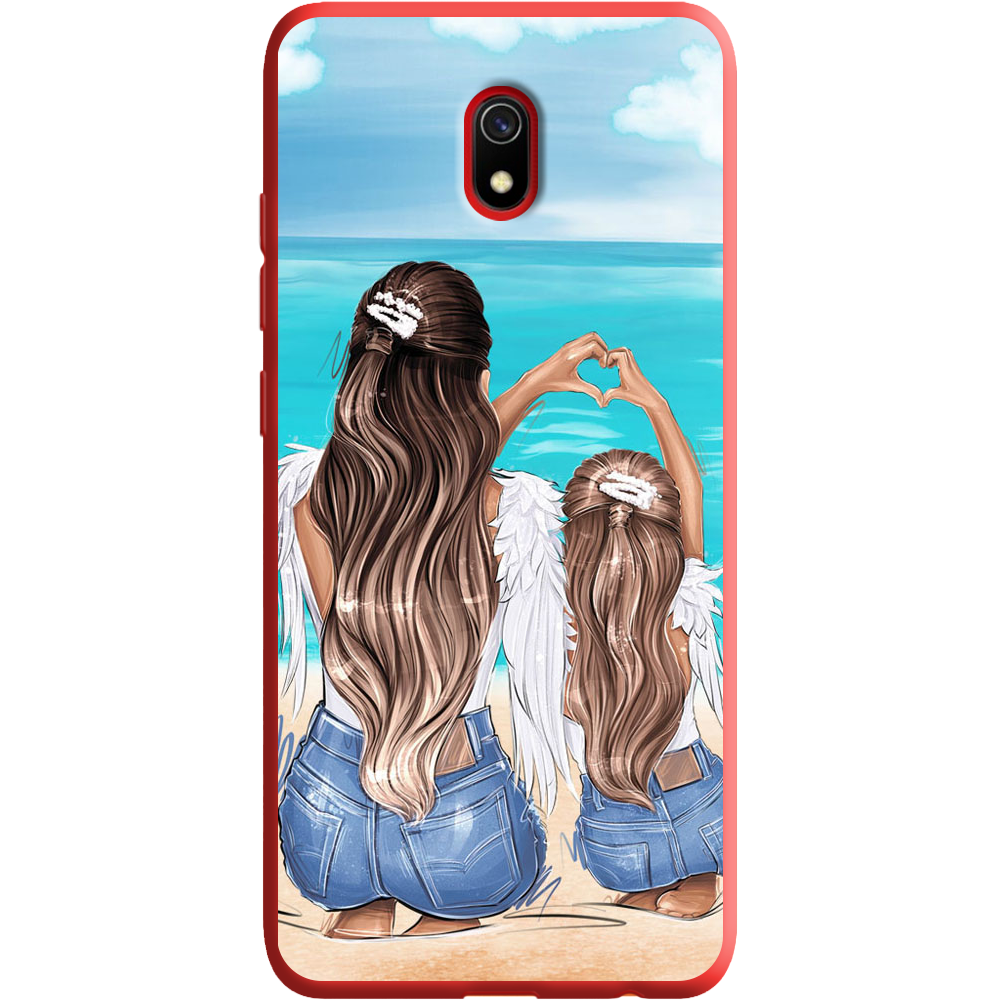 Чохол Boxface Xiaomi Redmi 8A Family Vacation Червоний силікон  (38341-up2380-38672)