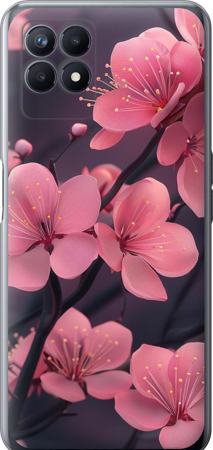 Чехол на Realme Narzo 50 Пурпурная сакура (6075u-3066-42517)