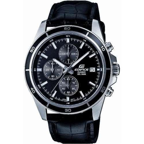 Часы мужские Casio Edifice EFR-526L-1AVUEF на кожаном ремешке (1054168134)