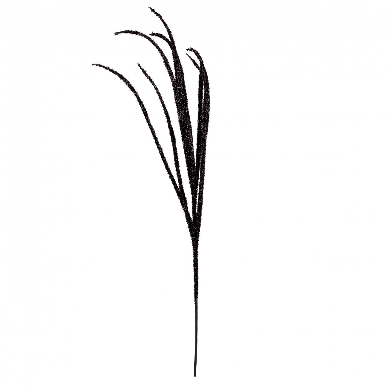 Декоративная ветвь YES! Fun Камыш 99 см Черный глиттер (974314)