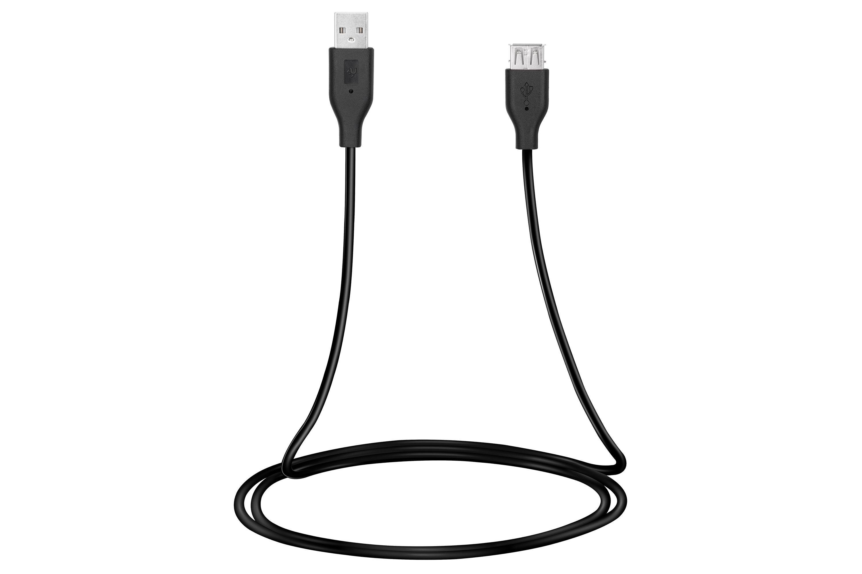 Кабель USB 2E AM/AF 3 м Black (ERC-2E-W-3168M3)