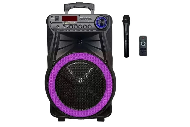 Портативна колонка переносна ZXX 7272 600 Вт на коліщатках еквалайзер пульт FM Bluetooth динамік 15" (2662767013)