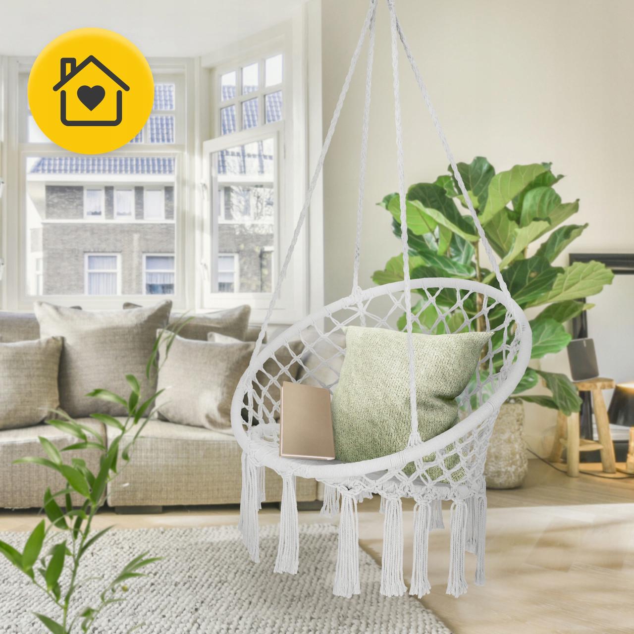 Кресло-качели 4fizjo Boho Dream 80 см Grey (P-5905973404525) - фото 2 Кресло-качели 4fizjo Boho Dream 80 см Grey (P-5905973404525) - фото 2