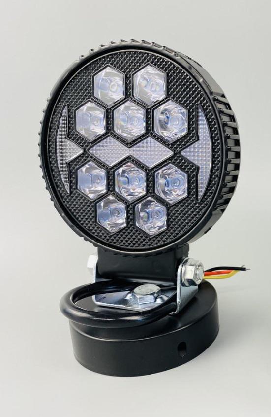 Фара LED кругла 14led chip 9-80V алюмінієвий корпус кріплення повітряний клапан Фара LED кругла 14led chip 9-80V алюмінієвий корпус кріплення повітряний клапан