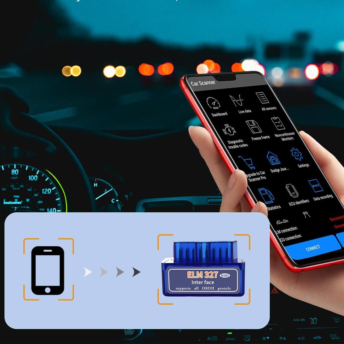 Автосканер ELM327 універсальний для діагностики авто (2374) - фото 4 Автосканер ELM327 універсальний для діагностики авто (2374) - фото 4