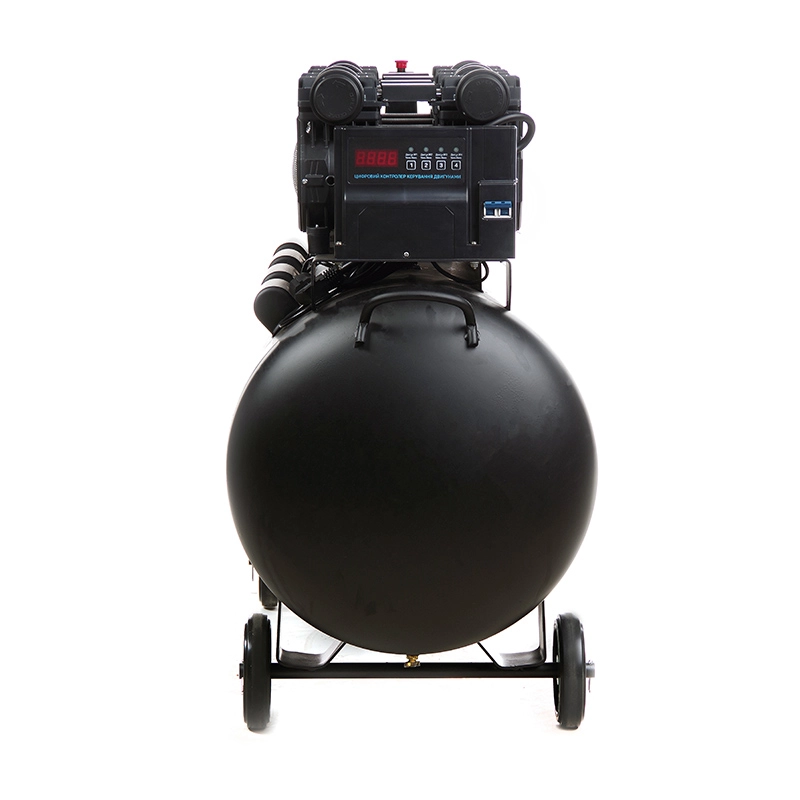 Компрессор восьмицилиндровый Apro безмасляный OFE-200 8 Бар 4х1,5 кВт 950 л/мин 200 л 2 крана (850172) - фото 4