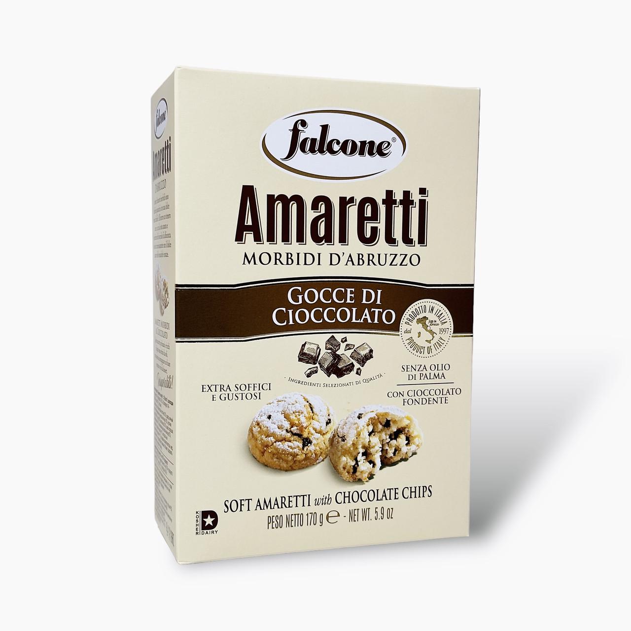 Печенье амаретти FALCONE amaretti morbidi d'abruzzo gocce di cioccolato 170 г (2088778279)