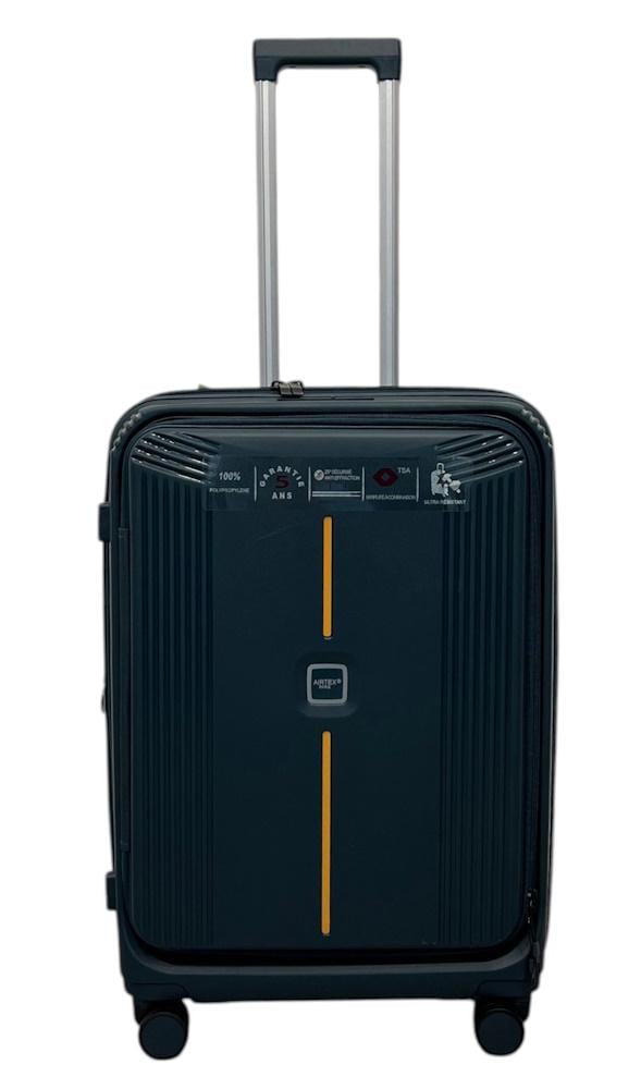 Чемодан средний Airtex 647 полипропилен M Темно-зеленый - фото 8