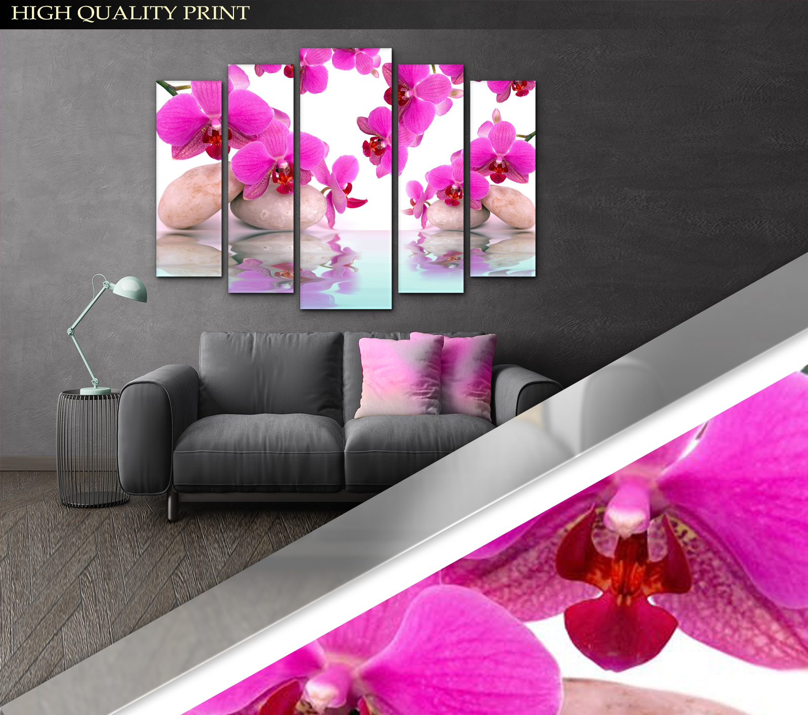 Картина модульная Цветы Орхидея 99х140 см (Art-263_5) - фото 3