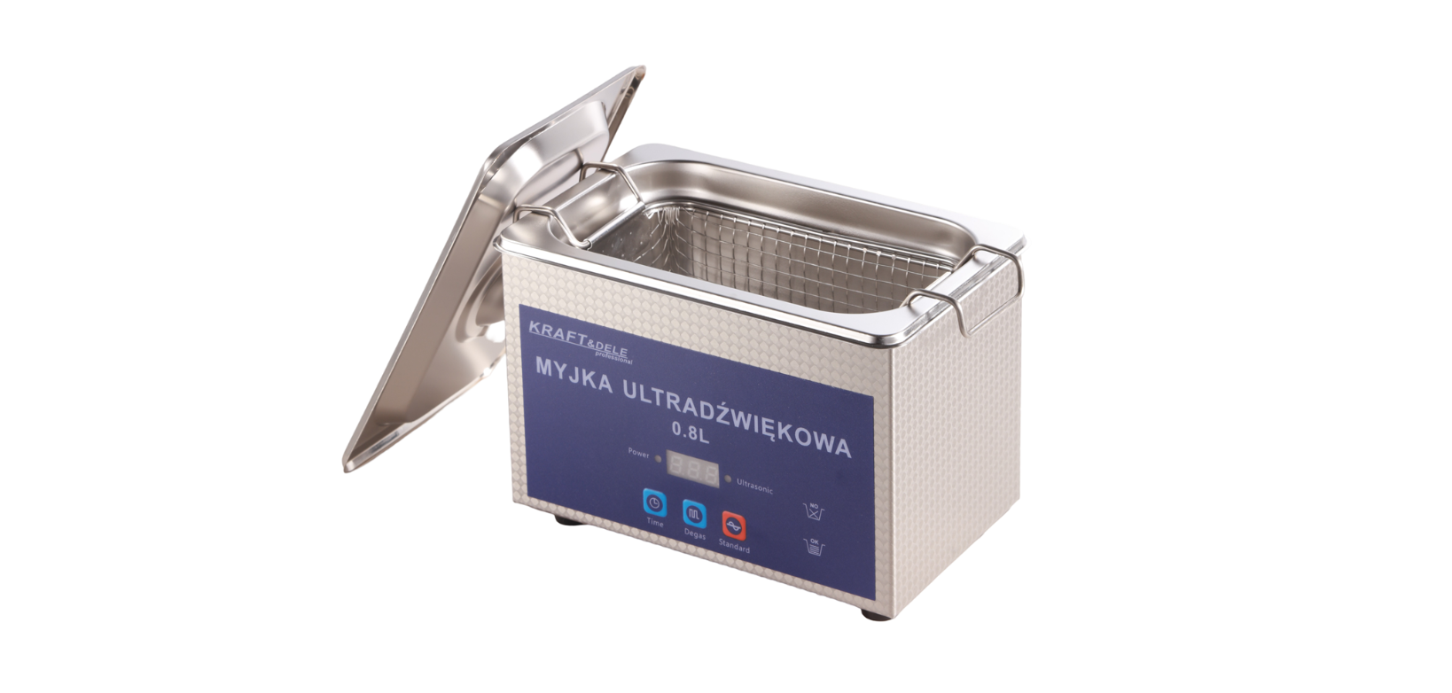 Мийка ультразвукова Kraft&Dele KD504 40 Вт 0,8 л (KD504) Мийка ультразвукова Kraft&Dele KD504 40 Вт 0,8 л (KD504)