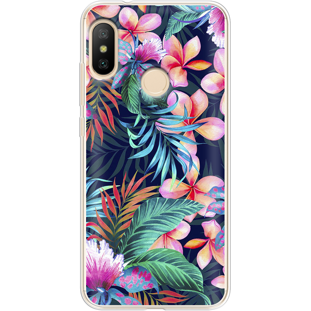 Чехол BoxFace Xiaomi Mi A2 Lite flowers in the tropics Прозрачный силикон (34892-up1971-34892)