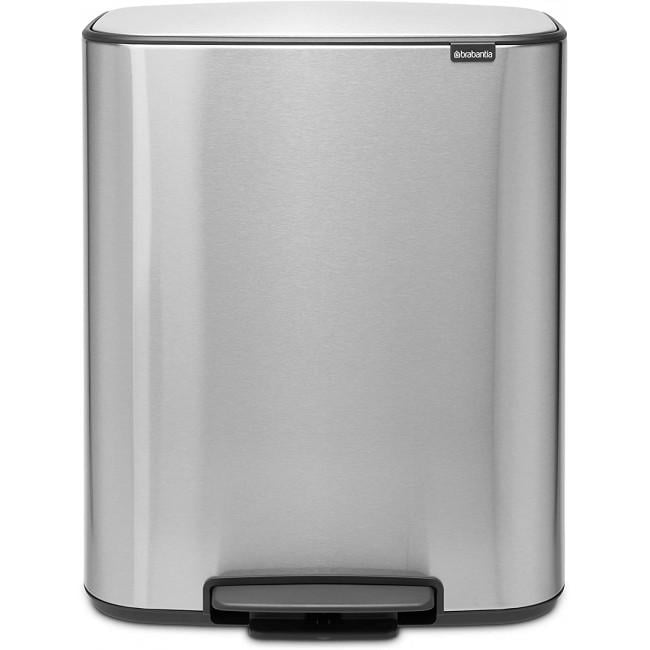 Бак для мусора Brabantia Bo Pedal Bin 2х30 л Темно-серый (211461)